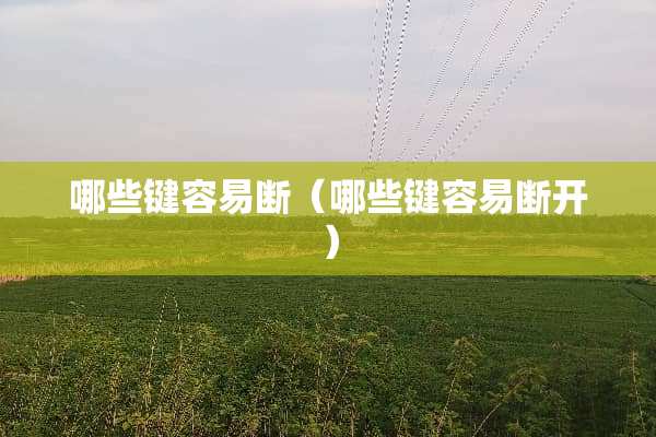 哪些键容易断（哪些键容易断开）
