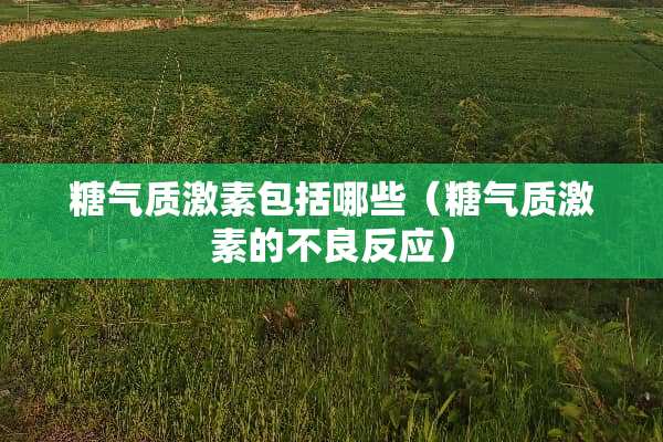 糖气质激素包括哪些（糖气质激素的**反应）