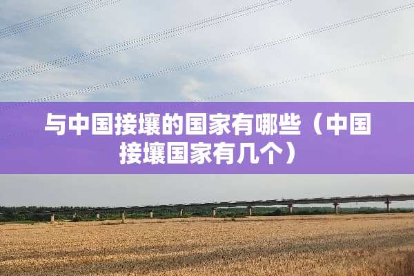 与中国接壤的国家有哪些（中国接壤国家有几个）