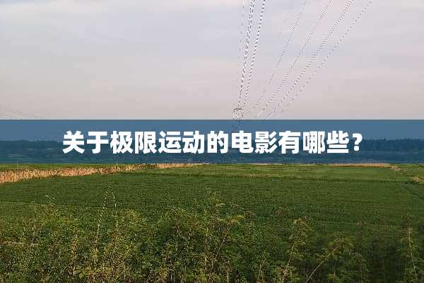 关于极限运动的电影有哪些？