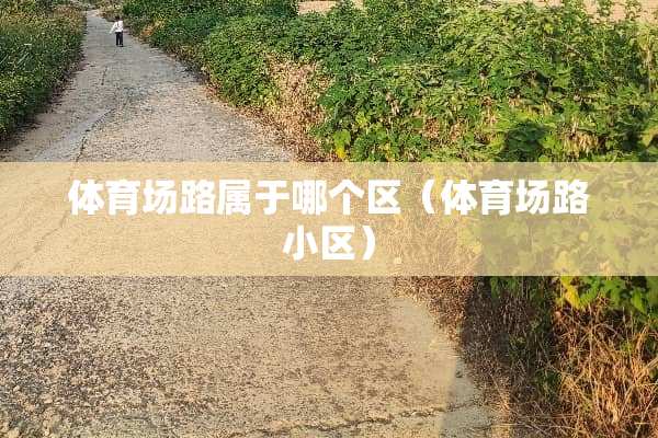 体育场路属于哪个区（体育场路小区）