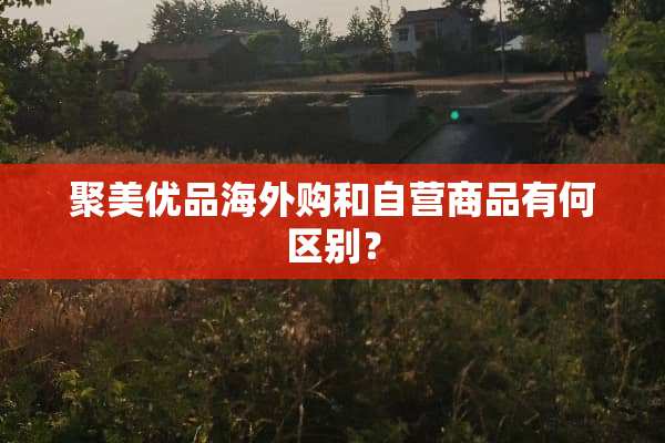 聚美优品海外购和自营商品有何区别？