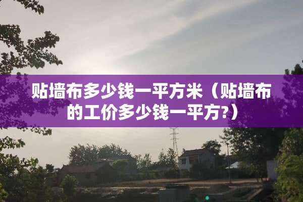 贴墙布多少钱一平方米（贴墙布的工价多少钱一平方?）