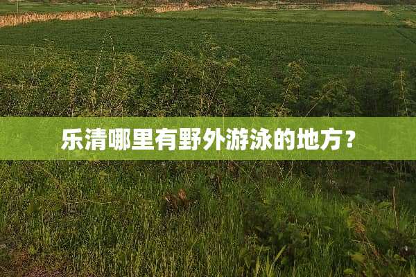 乐清哪里有野外游泳的地方？