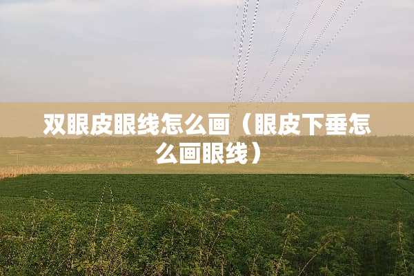双眼皮眼线怎么画（眼皮下垂怎么画眼线）