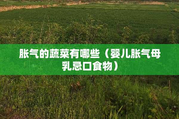 胀气的蔬菜有哪些（婴儿胀气母*忌口食物）