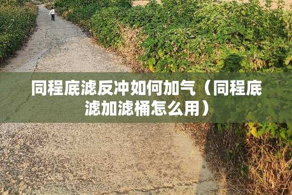 同程底滤反冲如何加气（同程底滤加滤桶怎么用）