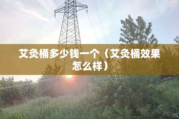 艾灸桶多少钱一个（艾灸桶效果怎么样）