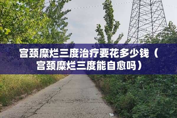 宫颈糜烂三度治疗要花多少钱（宫颈糜烂三度能自愈吗）