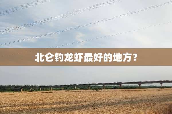 北仑钓龙虾最好的地方？