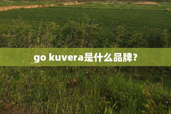 go kuvera是什么品牌？