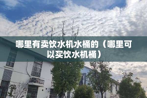 哪里有卖饮水机水桶的（哪里可以买饮水机桶）