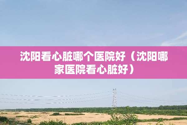 沈阳看心脏哪个医院好（沈阳哪家医院看心脏好）