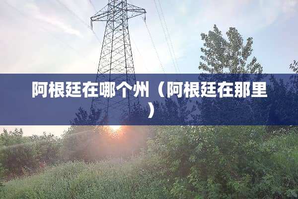 阿根廷在哪个州（阿根廷在那里）