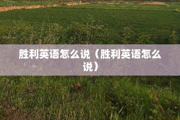 胜利英语怎么说（胜利英语怎么说）