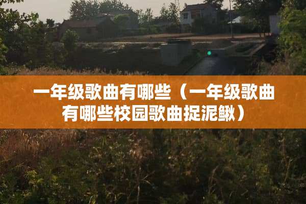 一年级歌曲有哪些（一年级歌曲有哪些校园歌曲捉泥鳅）
