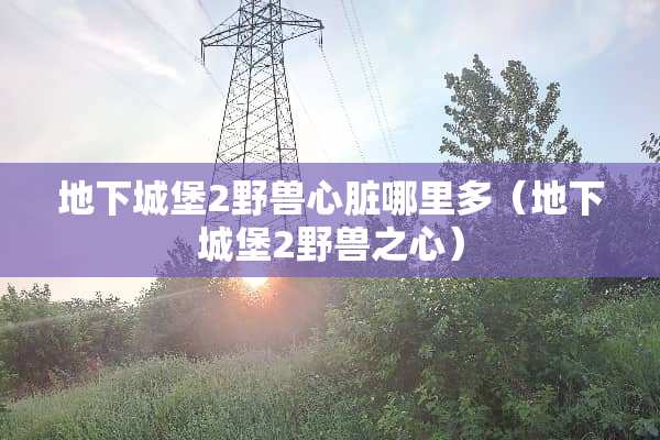 **城堡2野兽心脏哪里多（**城堡2野兽之心）