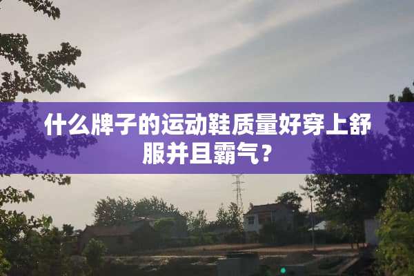 什么牌子的运动鞋质量好穿上舒服并且霸气？
