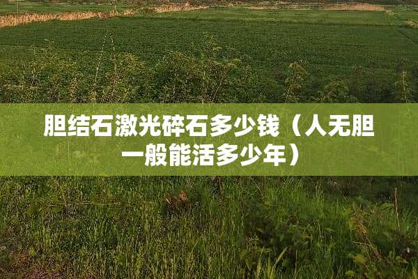 胆结石激光碎石多少钱（人无胆一般能活多少年）