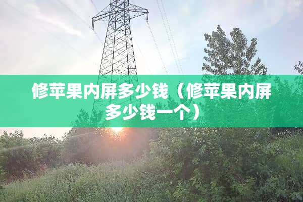 修苹果内屏多少钱（修苹果内屏多少钱一个）