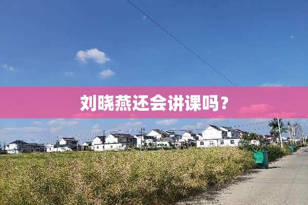 刘晓燕还会讲课吗？