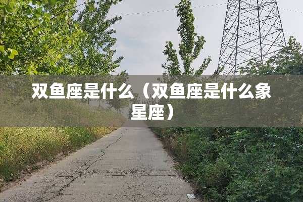 双鱼座是什么（双鱼座是什么象星座）