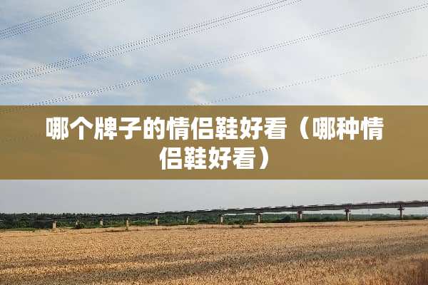哪个牌子的情侣鞋好看（哪种情侣鞋好看）
