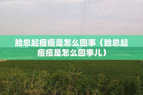 脸总起痘痘是怎么回事（脸总起痘痘是怎么回事儿）