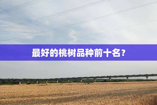 最好的桃树品种前十名？