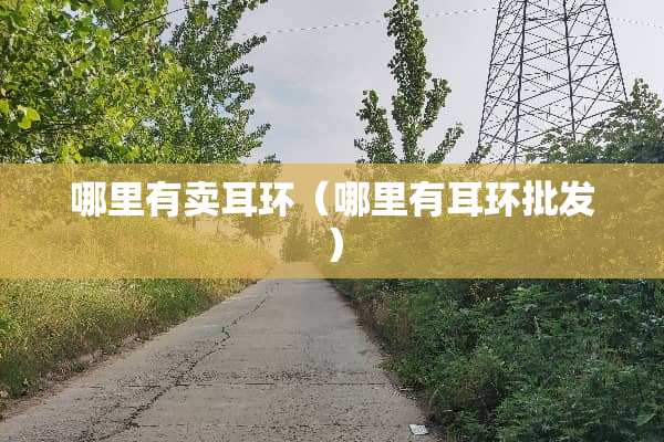哪里有卖耳环（哪里有耳环批发）