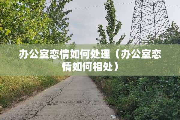 办公室恋情如何处理（办公室恋情如何相处）
