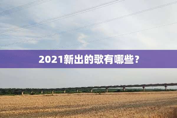 2021新出的歌有哪些？