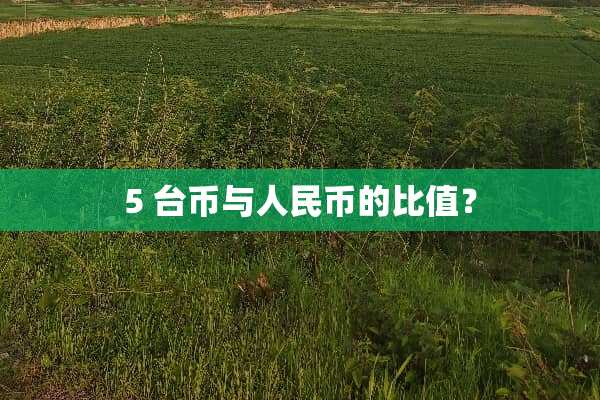 5 台币与人民币的比值？