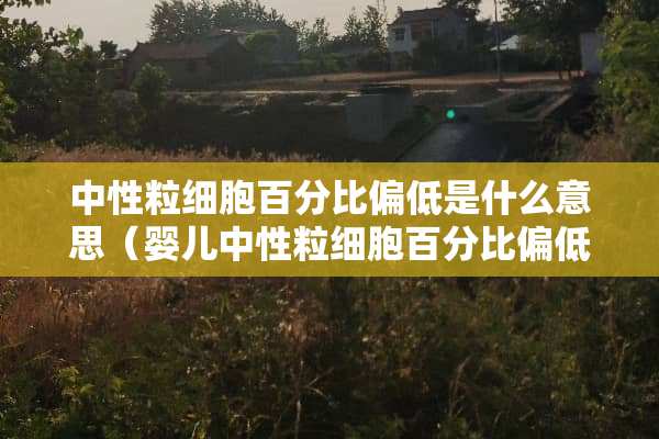 中性粒细胞百分比偏低是什么意思（婴儿中性粒细胞百分比偏低是什么意思）