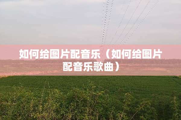 如何给图片配音乐（如何给图片配音乐歌曲）