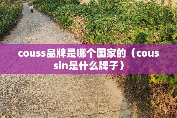 couss品牌是哪个国家的（coussin是什么牌子）