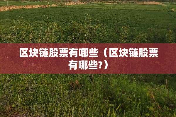 区块链股票有哪些（区块链股票有哪些?）