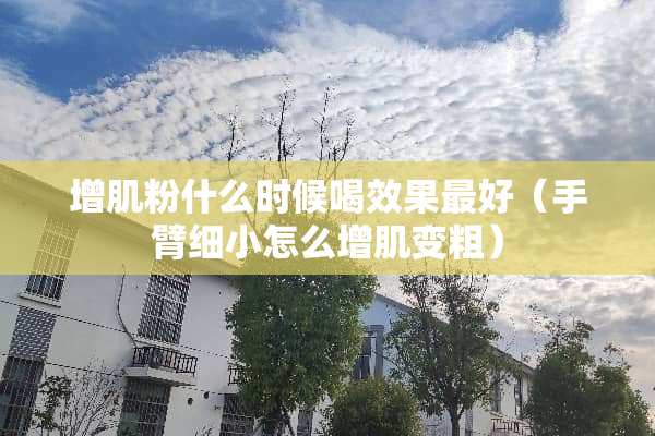 增肌粉什么时候喝效果最好（手臂细小怎么增肌变粗）
