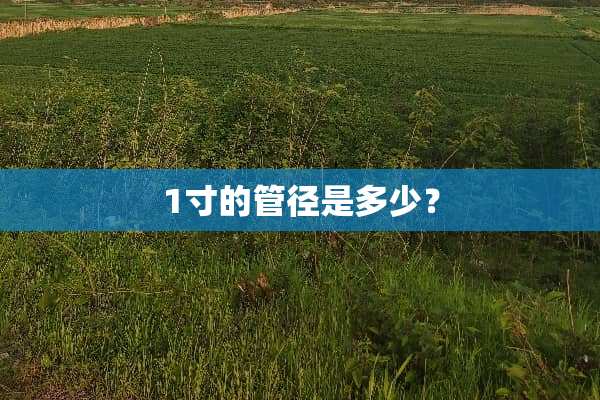 1寸的管径是多少？