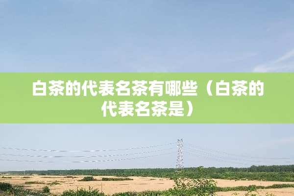 白茶的代表名茶有哪些（白茶的代表名茶是）