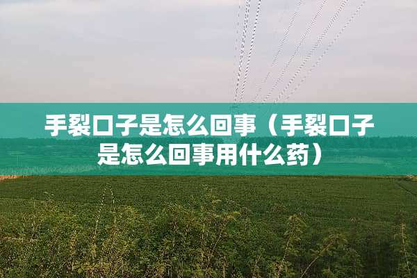手裂口子是怎么回事（手裂口子是怎么回事用什么药）