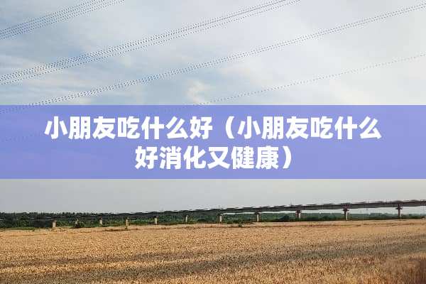 小朋友吃什么好（小朋友吃什么好消化又健康）