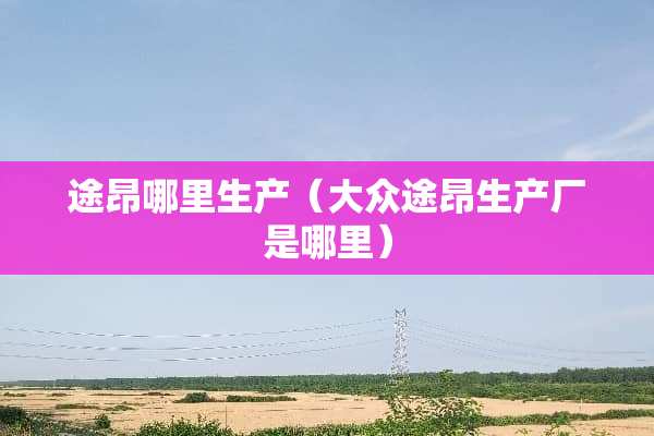 途昂哪里生产（大众途昂生产厂是哪里）