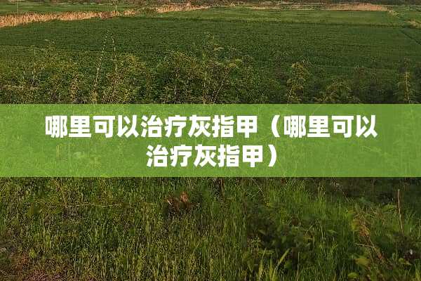 哪里可以治疗灰指甲（哪里可以治疗灰指甲）