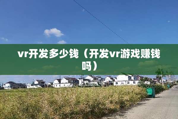 vr开发多少钱（开发vr游戏赚钱吗）