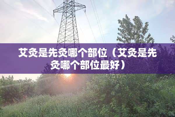 艾灸是先灸哪个部位（艾灸是先灸哪个部位最好）