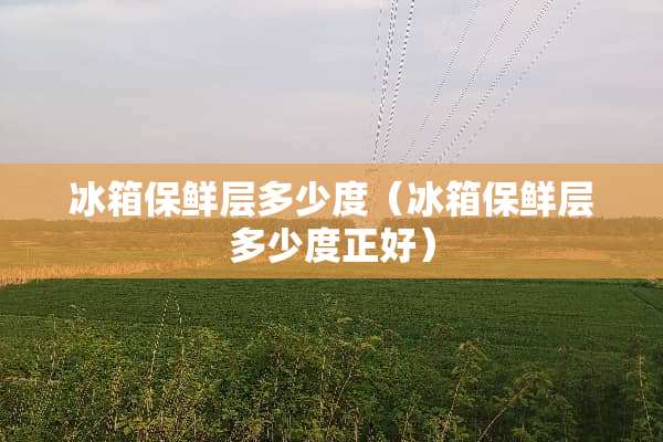 冰箱保鲜层多少度（冰箱保鲜层多少度正好）