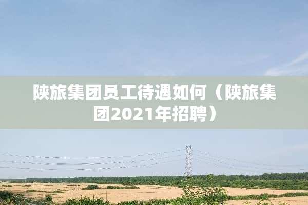 陕旅集团员工待遇如何（陕旅集团2021年招聘）