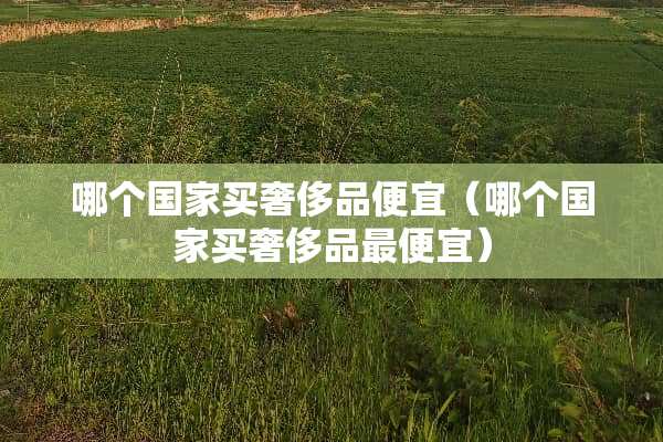 哪个国家买奢侈品便宜（哪个国家买奢侈品最便宜）