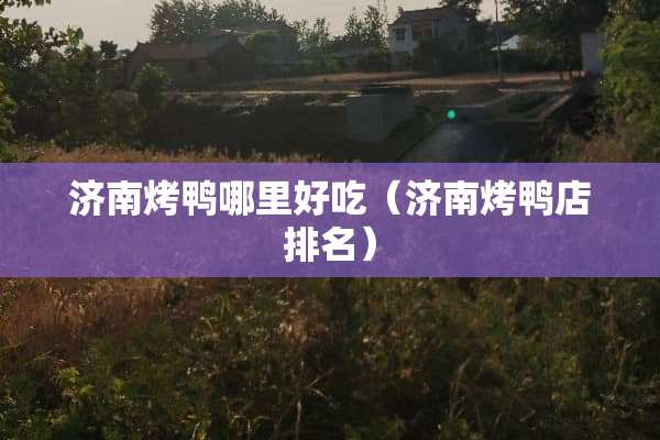 济南烤鸭哪里好吃（济南烤鸭店排名）